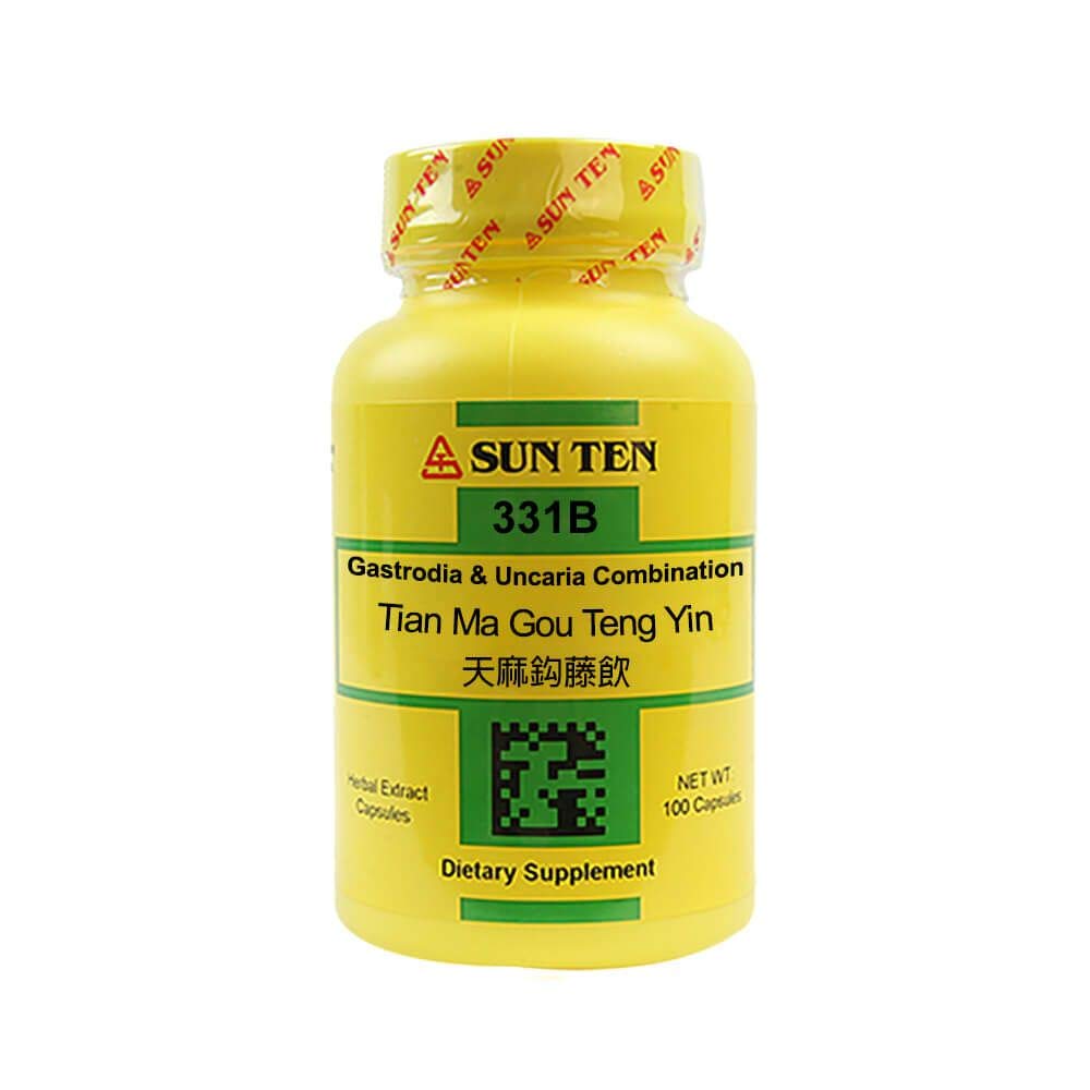 Sun Ten - Gastrodia & Uncaria Combination Capsules/Tian Ma Gou Teng Yin/天麻鈎藤飲