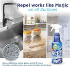Clean-X REPEL Glass & Surface Cleaner 32 fl. oz. - Cleans & Repels water spots and dirt on glass, mirror, tile and multi surface by UNELKO (2)