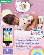 KOKODI Kids Smart Phone, Touchscreen HD Dual Camera Cell Phone for Kids, Christmas Birthday Gifts Dinosaur Child Play Phone for Girls 3-10, Travel Toy Preschool Learning Education Toy