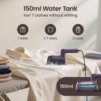 Jack ＆ Rose Travel Steamer Iron for Clothes,1200w Iron Steamer,Portable Handheld Travel Size Steamer iron,8S Fast Heat-Up，Large Ceramic Heat Panel