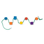 Melissa & Doug Primary Lacing Beads - Educational Toy with 8 Wooden Beads and 2 Laces