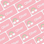 – Personalized Name Labels for Kids (120) – Waterproof & Durable Stickers for Clothing, School & Daycare Items - Unicorns