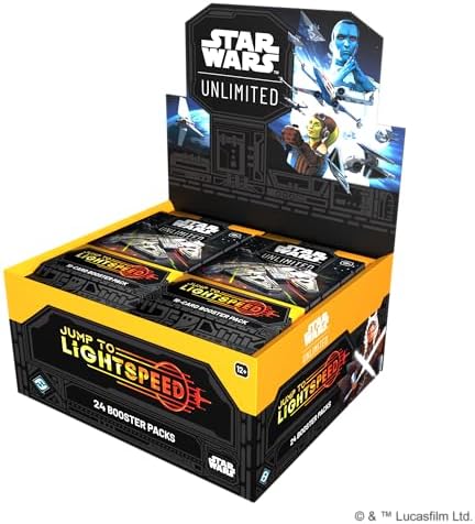 Asmodee Star Wars: Unlimited TCG Jump to Lightspeed Booster Display (Set of 24 Booster Packs) - Trading Card Game for Kids & Adults, Ages 12+, 2+ Players, 20 Min Playtime