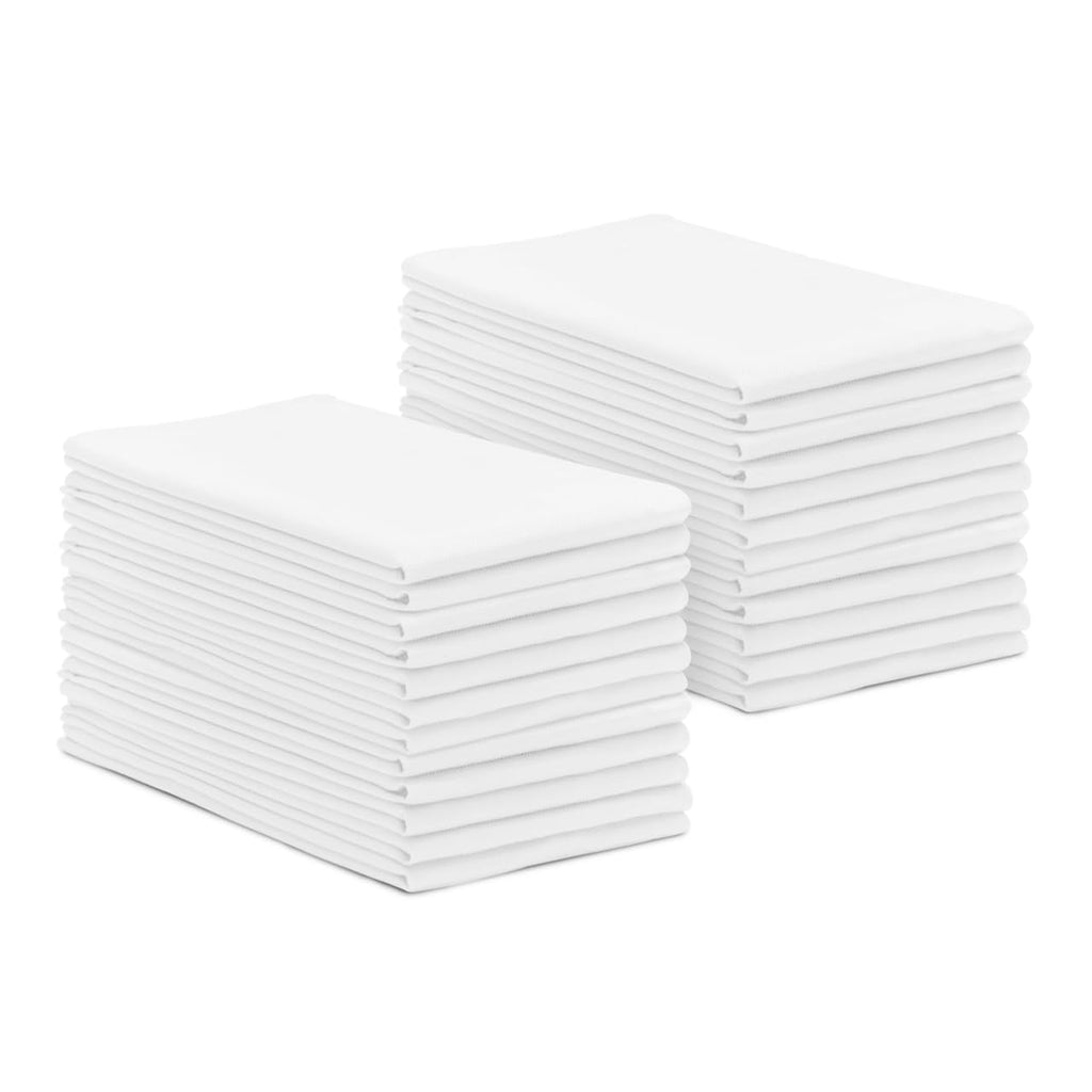 Avalon Towels Surgical Huck Towels (Pack of 12) Size 17x26 Inches, 100% Cotton Cleaning Cloths, Multi-Purpose, Perfect for Hospitals and Home (White)