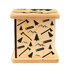 Wooden Piggy Bank for Kids and Adults, Personalized Gift Handmade in USA by BloomOwl, Custom Piggy Bank, Personalized Banks for Kids, Gifts for Baby Boys and Girls (Buffalo Plaid)