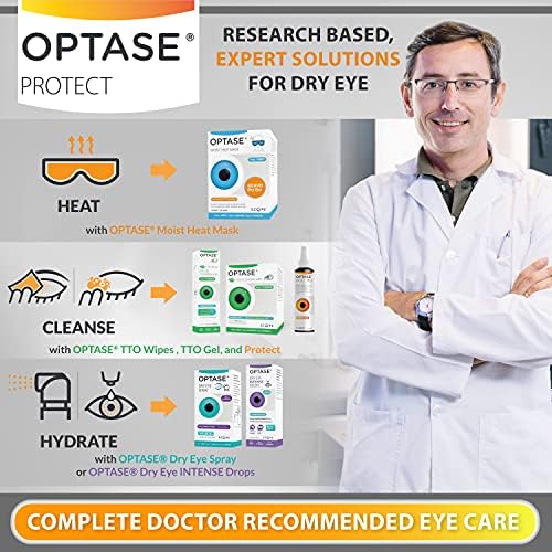 Optase Protect Eyelid Cleansing Spray - Hypochlorous Acid Spray for Daily Protection - pH Neutral, Suitable for All Ages - Hypochlorous Acid Eyelid Cleanser - 100 ml