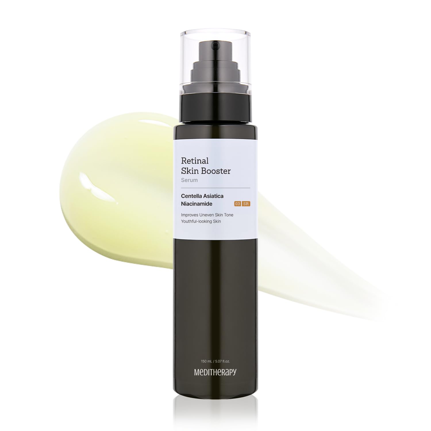 MEDITHERAPY Retinal Skin Booster Serum – Gentle Daily Serum for Beginners, Lightweight Face & Body Serum – Smooth Texture & Pore Care – Korean Skincare, 5.07 Fl. Oz