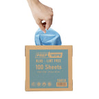 Prep Wipe Lint Free Cleaning Towels Pack of 100 Sheets 9" x 17" (BLUE)