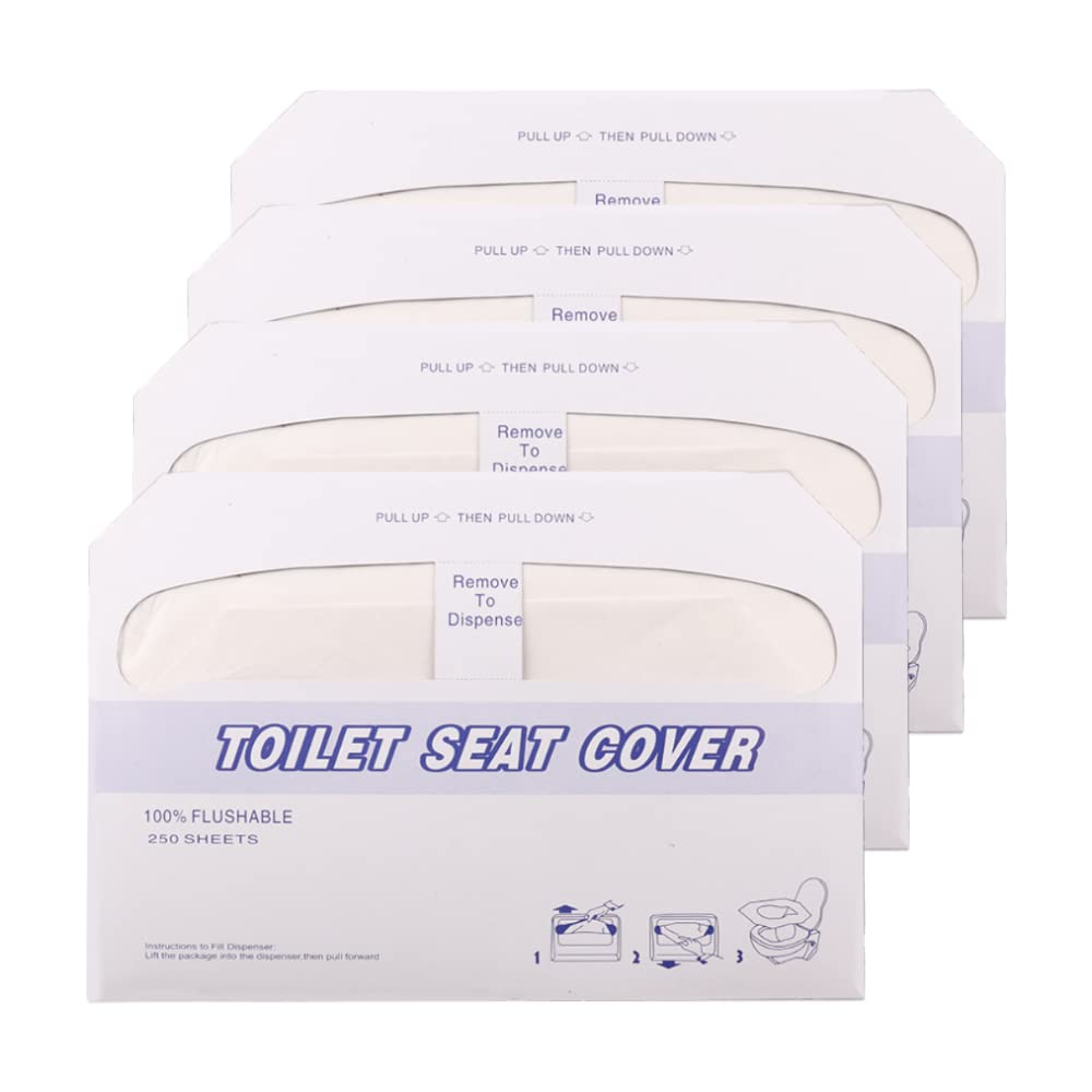 Greenour Disposable Toilet Seat Covers for Hotel, Business and Commercial