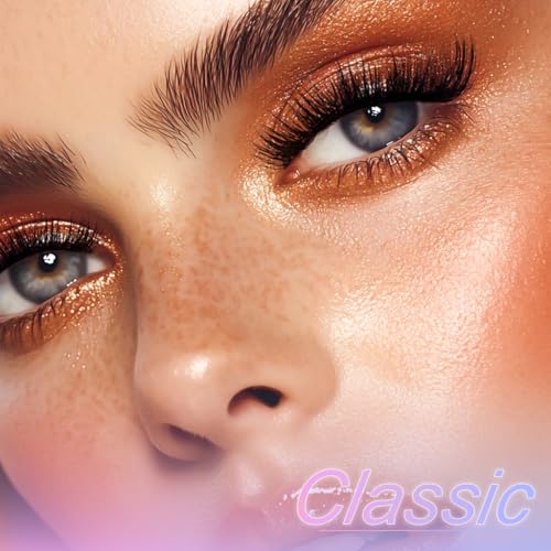 Upgraded,Natural Eyelash Clusters C Curl 8-14mm, Cluster Eyelash extensions Wispy with No Plastic Feel,Ultra-Soft Individual Lashes with Thin Band, long-lasting and New Comfort - Classic Style