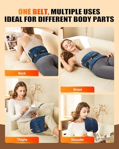 Red Light Therapy for Body, Heating Pad Belt, 660nm & 850nm Red Light Near Infrared Heated Therapy Wrap for Lower Back Legs Arms, Mothers Day Gifts, Birthday Gifts for Women Men Mom