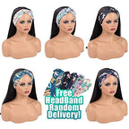 TNICE Headband Wig Human Hair Straight 20 Inch Brazilian Virgin Human Hair Headband Wigs for Black Women Glueless None Lace Front Human Hair Wigs Straight Headband Wigs Natural Color 150% Density