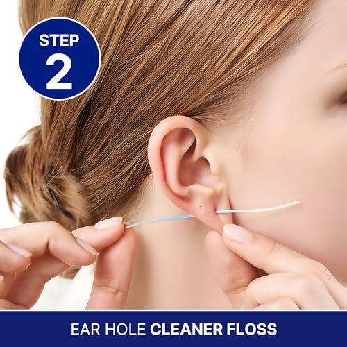 BodyJ4You Piercing Aftercare Spray Keloid Bump Removal Piercing Hole Cleaner - Earring Hole Cleaner Piercing Floss Ear Hole Cleaner - Natural Saline Wound Wash - Pierced Ears Nose Cleaning Kit