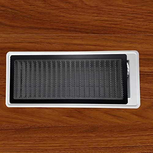Floor Register Vent Cover- 4"x12" Magnetic Air Vent Screen Mesh Cover, Perfect for Wall/Ceiling/Floor Air Vent Filters (4-Packs)