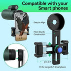 12x50 HD Monocular for Adults High Powered with BAK4 Prism & FMC Lens,Lightweight with Smartphone Adapter, High Powered Monocular with Clear Low Light Vision for Star Watching, Bird Watching, Hiking