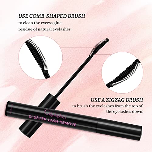 DIY Eyelash Extension Kit, Crislashes Cluster Lashes Kit with 168 PCS 8-16mm Mixed, Thin Band, Lash Bond and Seal, Applicator, Reusable Home Use (KIT 02)