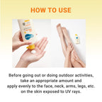 Derma B Everyday Sun Block Large Size Sunscreen SPF50+ PA++++ 6.71 Fl Oz, 200ml Fast-Absorbing Lightweight SPF Moisturizer, Facial Body Non-Sticky Sunscreen for Dewy Skin, Korean Sun Protection Lotion