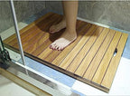 Wooden Mat,Non-Slip Mat for Bathroom,Outdoor Shower Bath Mat for Bathroom,Bamboo Bath Mat for Shower (Size : 30x70cm/12x28in)
