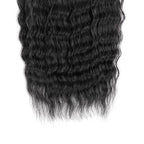 Super Wave Bulk Human Hair Wet and Wavy Braiding Hair - French Braiding Hair, No Weft, 100% Virgin, 100g (1Pack-4PCS), Boho Braids (Natural Black, 22 Inch)
