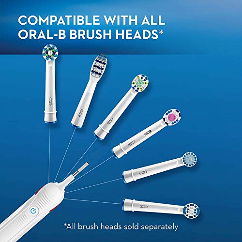 Oral-B Pro 1500 CrossAction Electric Power Rechargeable Battery Toothbrush, Powered by Braun