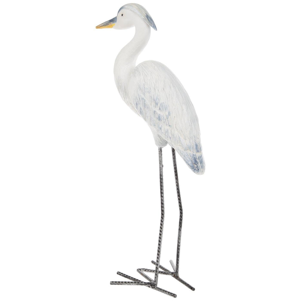 Hobby Lobby Decorative Standing Heron Statue, Resin & Metal, 15.75 inches