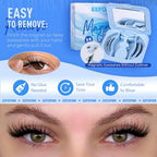 Magnetic Eyelashes Half Lashes Magnetic Eyelashes with Applicator Cat Eye Magnetic Lashes Wispy Magnetic Eyelashes Natural Look No Glue Needed False Eyelashes Magnetic Lashes with Clamp by Eefofnn