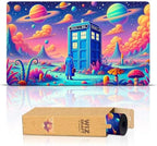 Tardis in Space (Stitched) - Doctor Who, MTG Playmat - Compatible with Magic The Gathering Playmat - Play MTG, YuGiOh, TCG - Original Play Mat Art Designs & Accessories