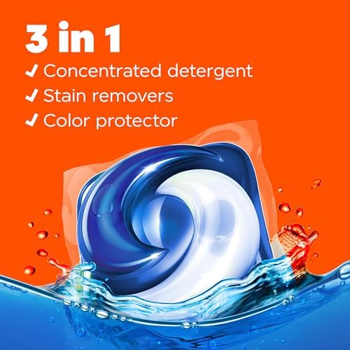 Tide PODS Laundry Detergent Soap Pacs, HE Compatible, 112 ct, Powerful 3-in-1 Clean, Clean Breeze