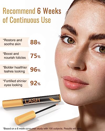 Cosmetics Lash Serum, Thicker & Longer Looking Eyelashes, Lash Essential Serum for Natural Lashes or Lash Extensions & Brows, Vegan & Cruelty-Free - 1 Pack