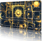 MTG Playmat with Zones Magic Card Playmat Game Mat,TCG & CCG Card Games Mat with Free Storage Bags Size 24 x 14 Inches (with Zones,Card)