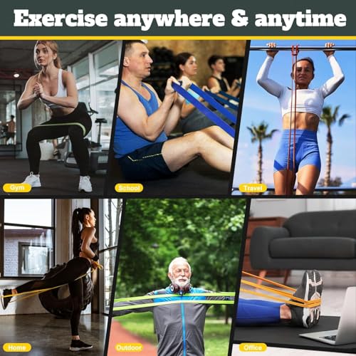Resistance Bands,Exercise Bands,Resistance Bands for Working Out,Pull Up Bands, Workout Equipment,Workout Bands for Men Women,Stretch Bands for Home Exercise,Physical Therapy