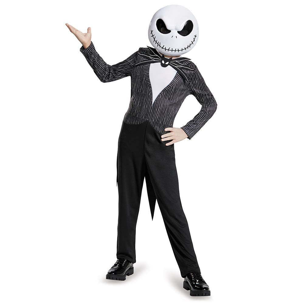 Disguise Nightmare Before Christmas Jack Skellington Costume for Kids, Official Nightmare Before Christmas Costume, Medium (7-8)