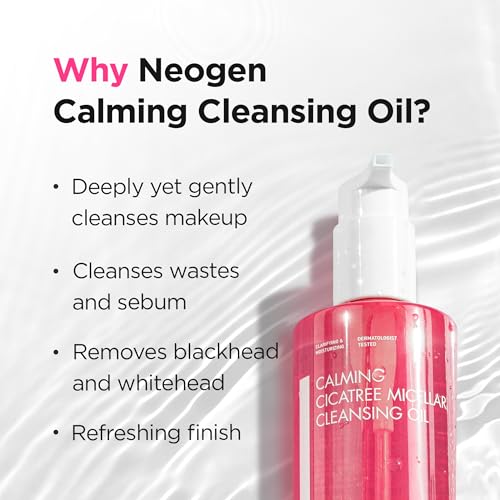 NEOGEN Calming Cleansing Oil Cica Tree Micellar 10.14Fl.Oz(300ml) - Cleansing oil for Sensitive Skin/Korean Skin Care/K-Beauty