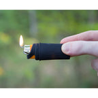Exotac fireSLEEVE Waterproof Floating Lighter Case (Lighter Not Included) with Gas-Lock Strap for Thumb-free Operation, Molded TPE Body for Flexibility, and Super-tough Nylon Cap, Made in the USA
