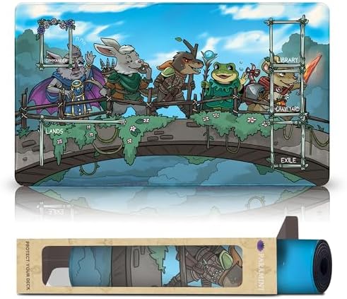 Bloomburrow (Stitched) - MTG Playmat by Martina Montrassi - Compatible with Magic The Gathering Playmat - Play MTG, YuGiOh, TCG - Original Play Mat Art Designs & Accessories