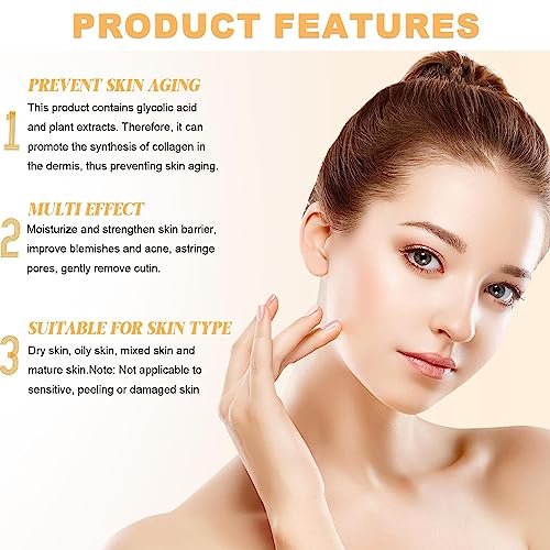 Ordinary Glycolic Acid Toner, Glycolic Acid 7% Toning Resurfacing Solution Wrinkle Exfoliating Serum (8.12 fl.oz)