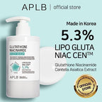 APLB Glutathione Niacinamide Body Wash | LIPO GLUTA NIAC CEN™ 5.3% 10.14 FL.OZ/Korean Skincare, Gentle Ingredients for The Safety of Your Skin, Long Lasting deep Moisture for Soft Skin