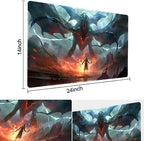 MTG Playmat - Non-Slip Backing Printing, Ideal for Card Game Enthusiasts TCG Playmat (Fear of Death-No Deck)