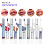 Wonderskin WONDER BLADING Top Gloss - Red Glitter Lip Gloss, Hydrating and High Shine Finish Lip Makeup (Red Glitter)