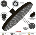 Luxury Spa Series: Bronze Rain Shower Head, 8-Inch Round Rain Showerhead with 360 Tilt, Experience Rainfall with MAXX Comfort and Elegance (Oil Rubbed Bronze)