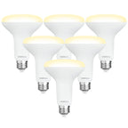 DEGNJU BR30 LED Bulb, Dimmable Flood Lights Indoor CRI80 7W Equivalent 65W 2700K Soft White 650 Lumens, 15000 Lifetime Hours Recessed Light Bulbs, Interior E26 Base LED Can Light Bulbs, 6 Pack