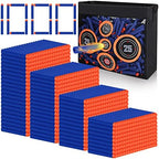 1000PCS Bullets Refill Darts Fit for Nerf N-Strike Elite Series Bulk Bullets Compatible for Nerf Party with Portable Shooting Practice Target Mesh Bag