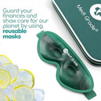 Medi Grade Cooling Eye Mask for Puffy Eyes, Allergies, Sinuses - Reusable Gel Eye Mask and Cooling Eye Pads with Thermo-Bag for Dark Circles, Hangovers and Migraine Relief - Cold Eye Mask