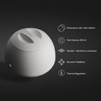 Zima Dental Pod | Arctic White | Ultrasonic Retainer Cleaner Machine | Aligner, Nightguard, Mouth Guard, Denture Cleaner | Oral Dental Care FSA HSA Approved