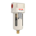 AIRZOE 3/8" NPT Air Dryer for Compressor - Air Compressor Water Separator AF3000-03, Semi-Auto Drain,5 Micron Brass Element, Poly Bowl