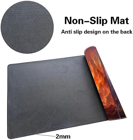 MTG Playmat Size 24x14in Free Storage Bags Non-Slip Backing Printing, Ideal for Card Game Enthusiasts TCG Playmat (No with Zone,Secret of The Castle)