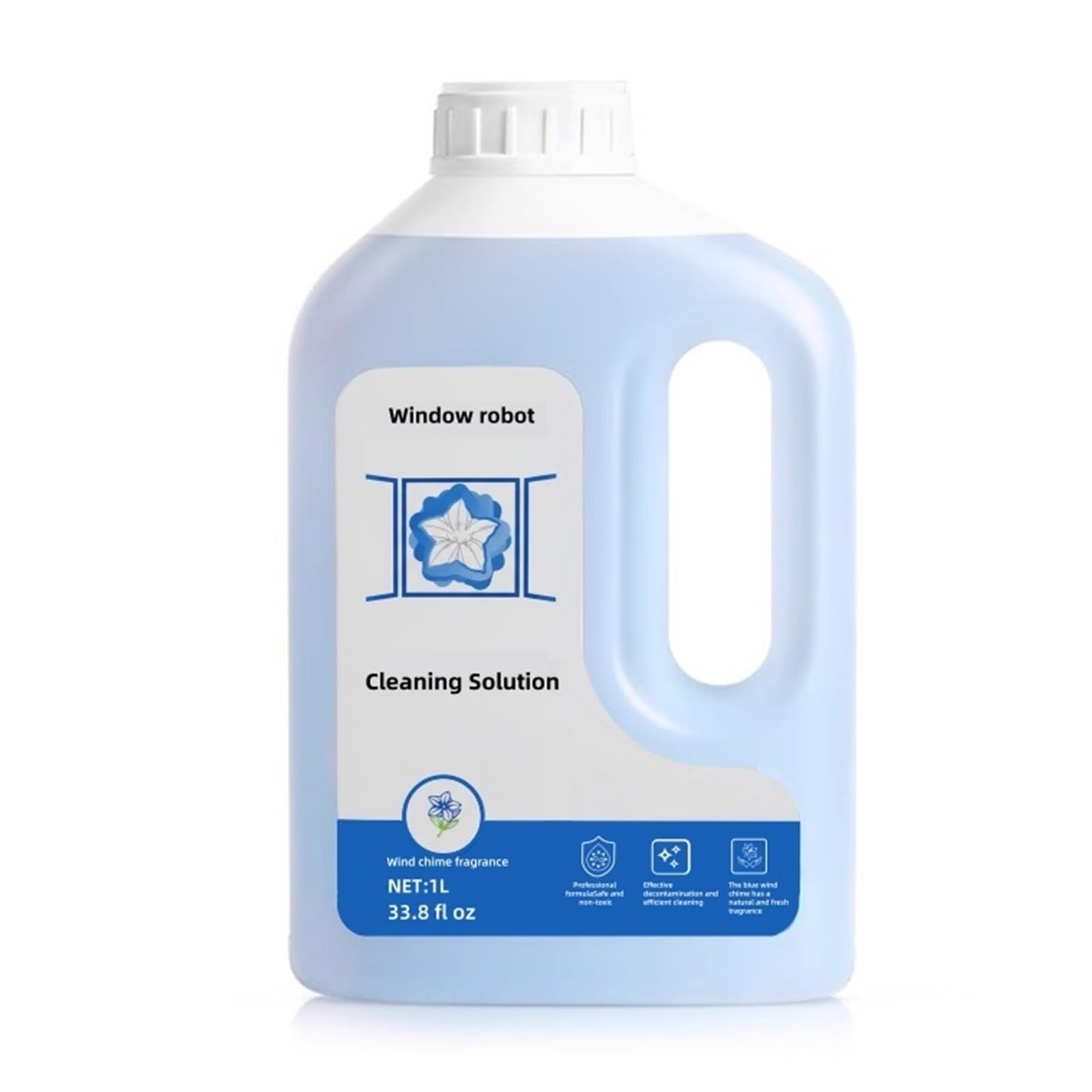 440934 1L Window Cleaner, Cleaning Solution Compatible with ECOVACS Winbot W2 PRO Omni/W2 Omni/W2 PRO/W1 PRO/WINBOT MINI,Glass Cleaner Liquid,Window Cleaning Robot.(1 Bottles)