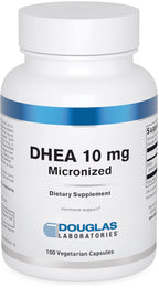 Douglas Laboratories DHEA 10 mg Capsules - Micronized - Supports Hormone Balance, Immunity, Brain, Bone Health & Metabolism* - Non-GMO - 100 Vegetarian Capsules