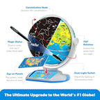 PlayShifu’s Latest Educational Globe for Ages 4+ - Orboot Earth Explorer | AR Interactive Globe Toy | 400+ Wonders | 1000+ Facts | Exciting Features | Constellation Mode | Magic Stylus | Zap-on Panels | 720° Rotation | Fun Games | Solve Mysteries | STEM T