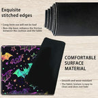 Playmats for Magic: The Gathering MTG Card Game Mat Plus 50 Pcs Card Sleeves, 24 x 14 inch TCG Mat with Stitched Edge for Commander Deck Duskmourn Board Game, Rainbow Bats